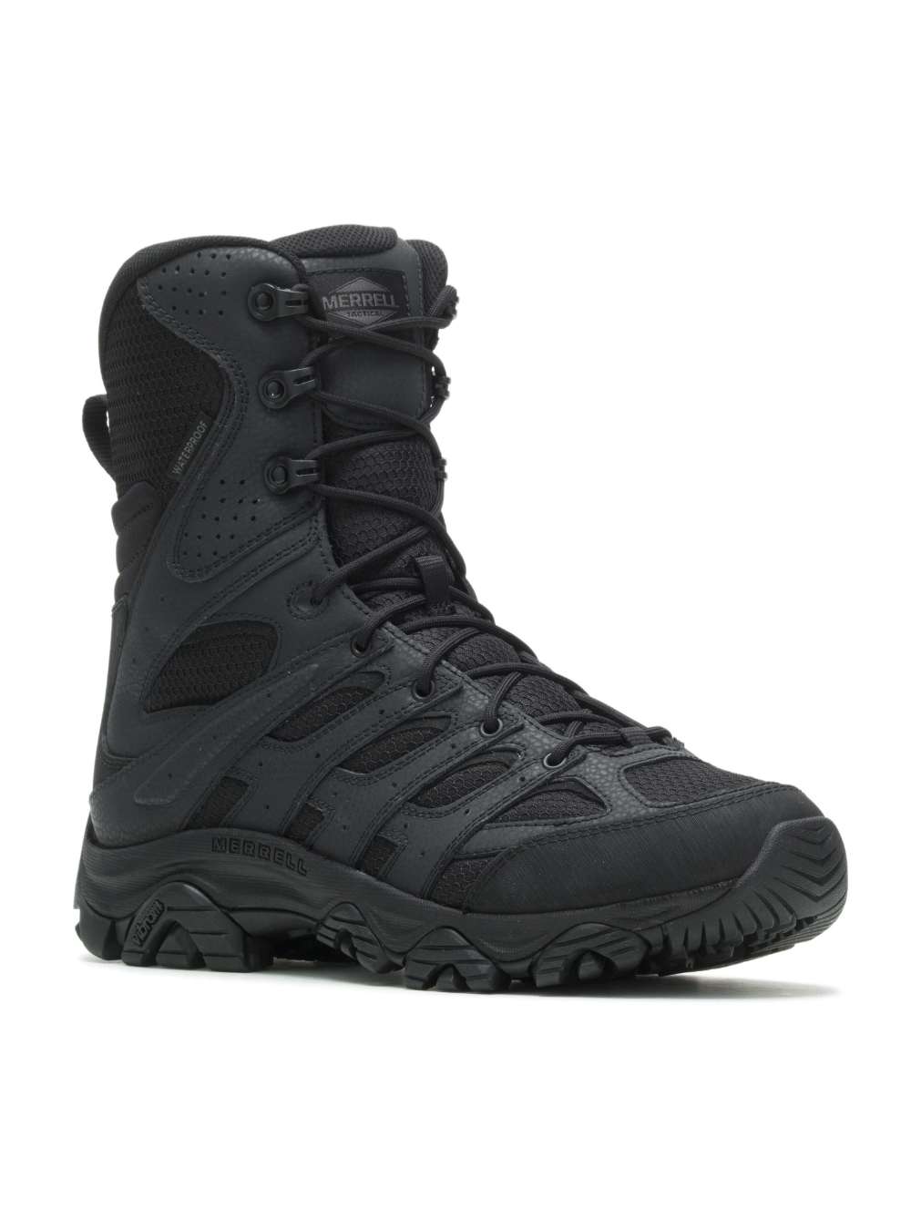 Merrell Men's Moab 3 8" Tactical Zip Waterproof Boot - Black