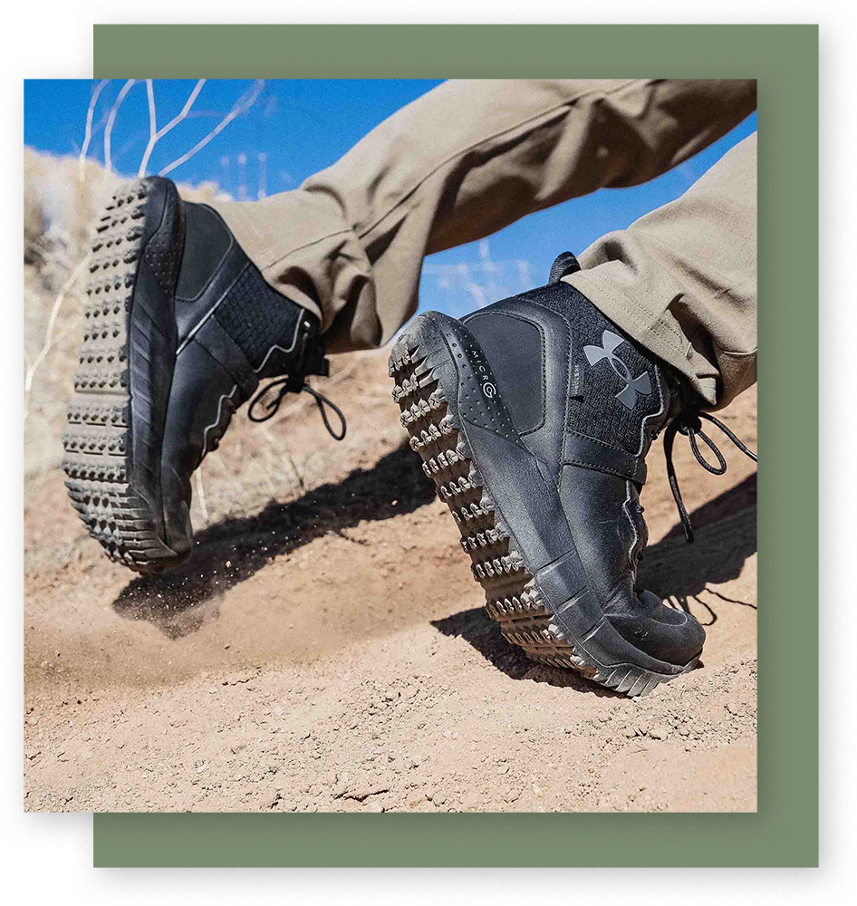 Under Armour Mens Micro G Valsetz AR670 Tactical Boot Coyote Brown