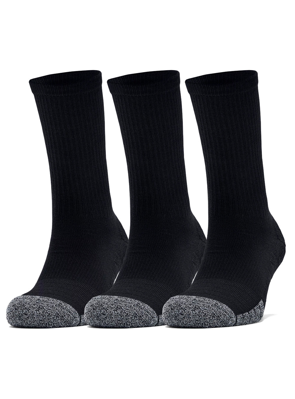 Under Armour Adult HeatGear® Crew Socks 3-Pack - Large
