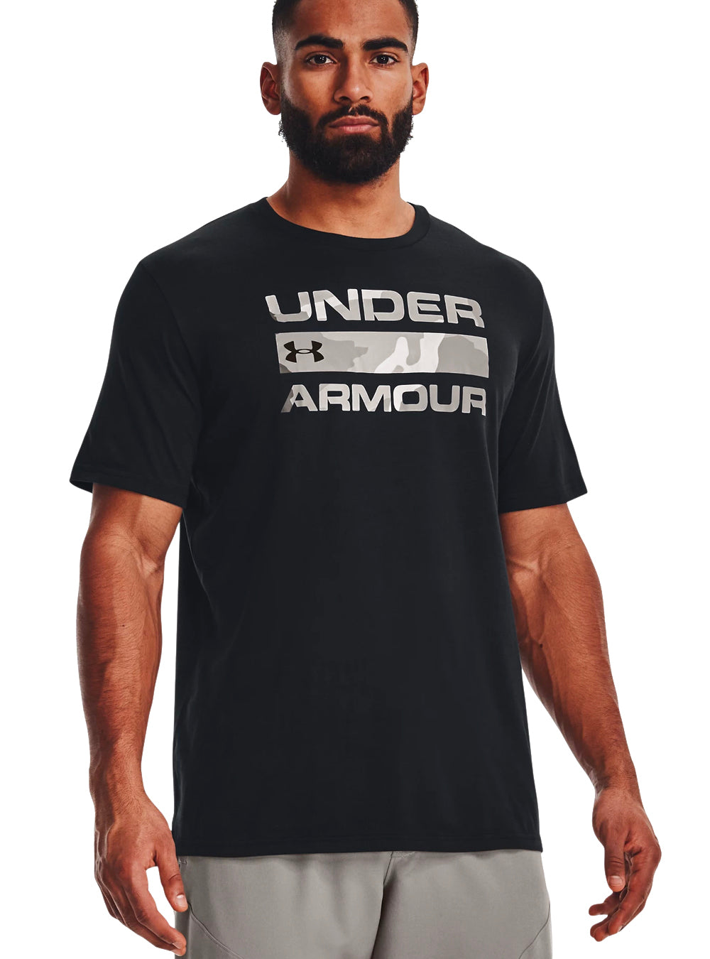 SALE - Under Armour Men's Stacked Logo Fill T-Shirt - Black