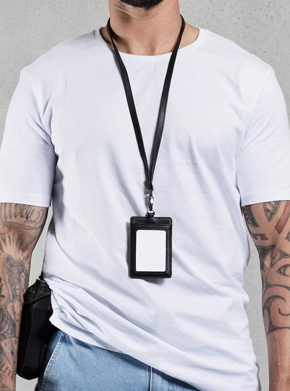 SALE - CVRT Tactical Minimalist ID Holder - Recycled Leather - TacSource
