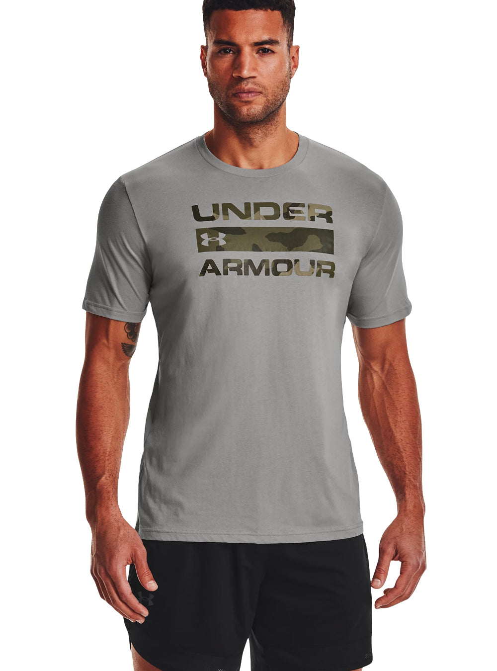 SALE - Under Armour Men's Stacked Logo Fill T-Shirt - Marine OD Green