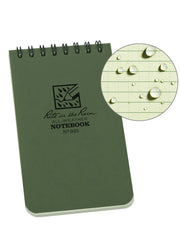 Rite in the Rain 3" x 5" Top Spiral Notebook - Green - TacSource