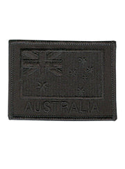 TacSource AUS Flag Patch - Black on Black - TacSource
